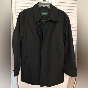 LAUREN Ralph Lauren Black Men's Classic Trench Coat SZ 36s